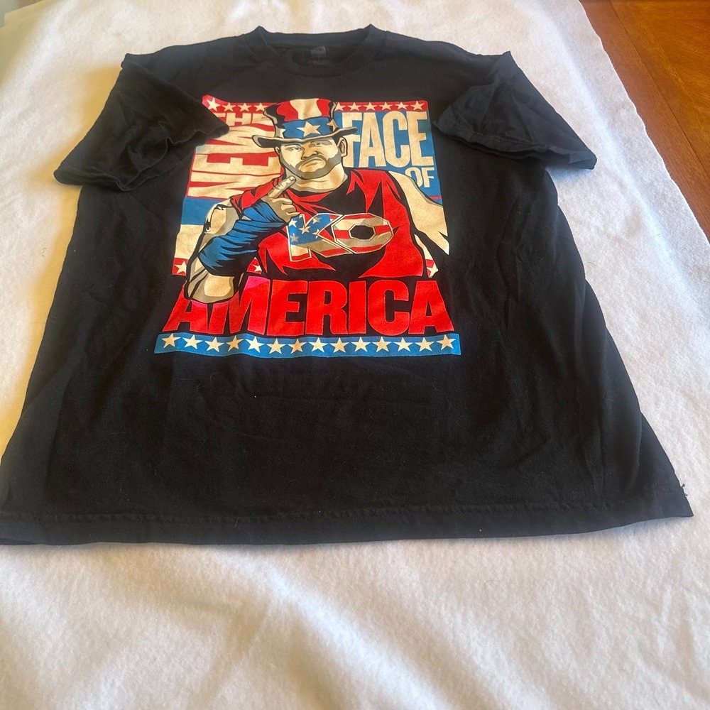 Vintage WWE Kevin Owens T Shirt Men Large Black KO New Face Of America Wrestling
